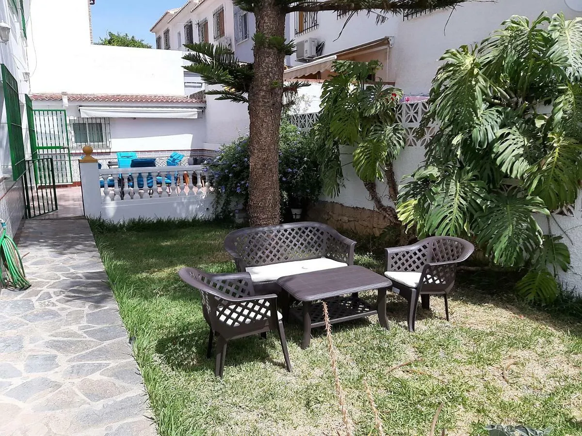 Spacious Apartment In Villa Noelia Benalmadena With Private Pool, Garden & Parking